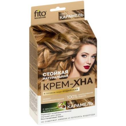 ФИТОКОСМЕТИК КРЕМ-ХНА ДЛЯ ВОЛОС 50 мл карамель