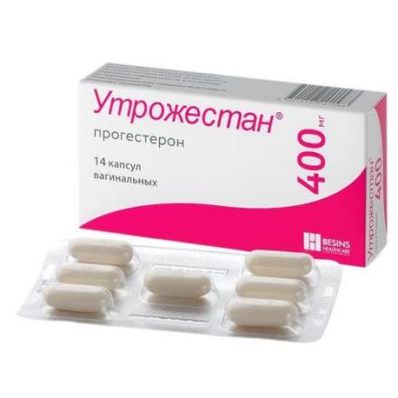 УТРОЖЕСТАН капс. вагин. 400 мг №14