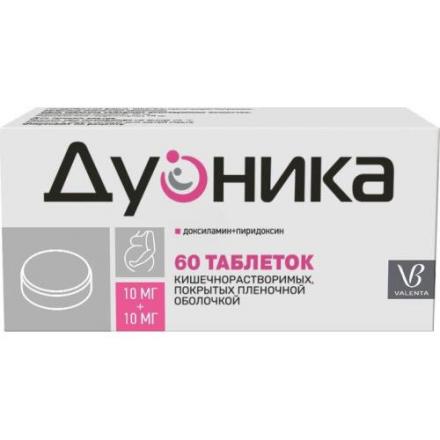 ДУОНИКА табл. к/р п/о 10+10 мг №60
