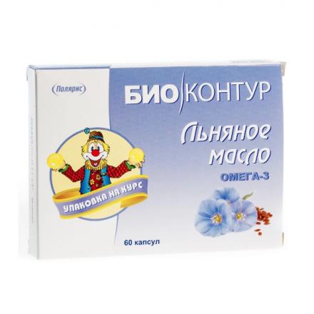 ЛЬНЯНОЕ МАСЛО капс. №60