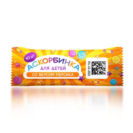 АСКОРБИНКА ДЛЯ ДЕТЕЙ ТМ табл. персик №10