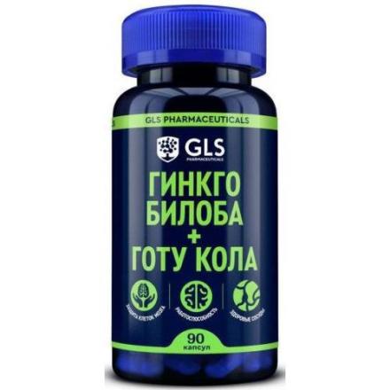 GLS PHARM (ГЛС ФАРМ) ГИНКГО БИЛОБА+ГОТУ КОЛА капс. №90