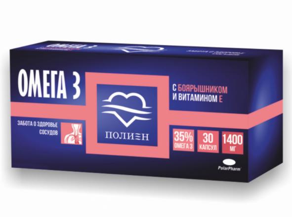 ОМЕГА- 3 БОЯРЫШНИК/ВИТ Е капс. 35% №30
