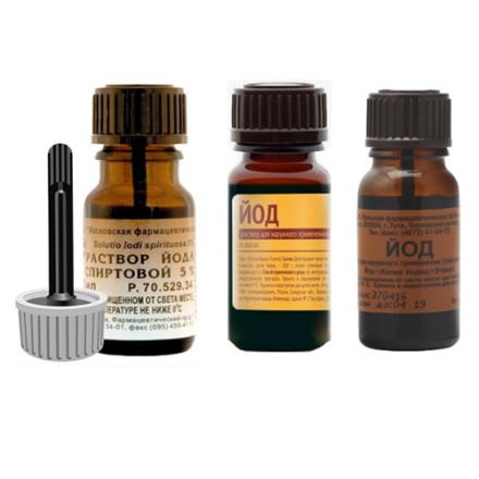 ЙОД р-р наруж. 5% фл. помазок 10 мл