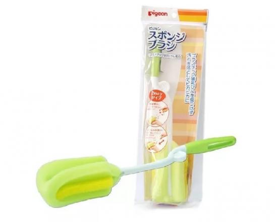 ПИДЖЕН ЩЕТКА ДЛЯ МЫТЬЯ БУТЫЛОК И СОСОК с губкой