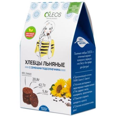 ОЛЕОС ХЛЕБЦЫ ЛЬНЯНЫЕ с семечками 100 гр