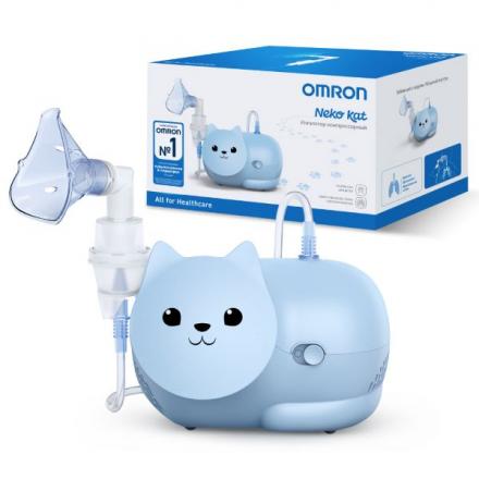 ОМРОН (OMRON) ИНГАЛЯТОР КОМПРЕССОРНЫЙ ДЕТСКИЙ NE-C303K-KDE Neko Kat