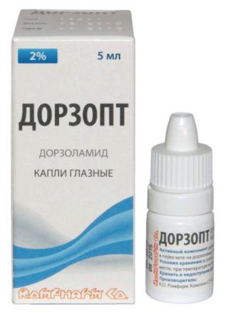 ДОРЗОПТ РОМФАРМ капли глазные 2% фл.- кап. 5 мл