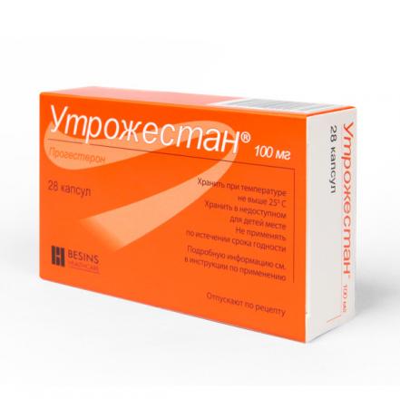 УТРОЖЕСТАН капс. 100 мг №28