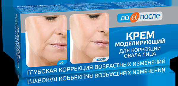 ДО И ПОСЛЕ КРЕМ ДЛЯ ЛИЦА 50 мл моделирование овала