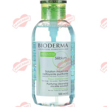 БИОДЕРМА (BIODERMA) СЕБИУМ ВОДА МИЦЕЛЛЯРНАЯ 500 мл очищающ. с помпой