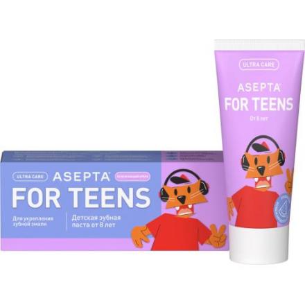 АСЕПТА TEENS ЗУБНАЯ ПАСТА ДЕТСКАЯ 50 мл освежающ. арбуз