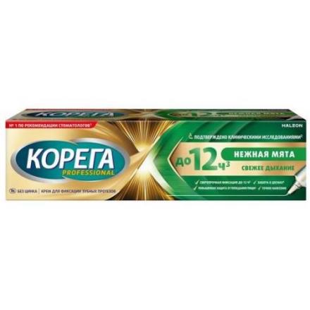 КОРЕГА КРЕМ ДЛЯ ФИКСАЦИИ ЗУБНЫХ ПРОТЕЗОВ 40 гр нежная мята