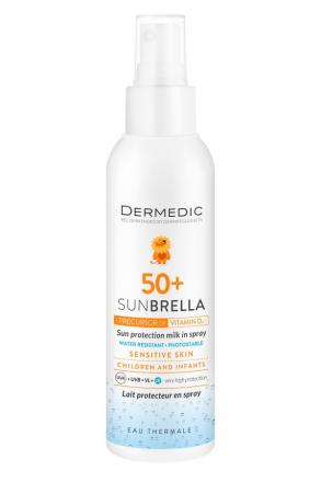 ДЕРМЕДИК SUNBRELLA BABY МОЛОЧКО-СПРЕЙ СОЛНЦЕЗАЩИТНОЕ 150 мл SPF50 для детей