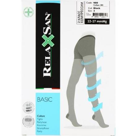 КОЛГОТКИ АНТИВАРИКОЗНЫЕ РЕЛАКСАН 280 ден р.3 черн