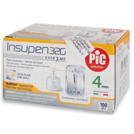 ИГЛА ДЛЯ ШПРИЦ-РУЧКИ INSUPEN G32 (0,23 х 4 мм) №100