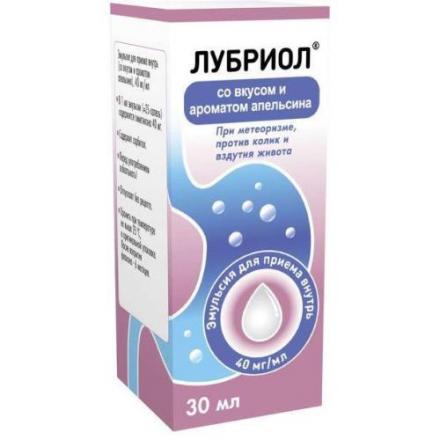 ЛУБРИОЛ апельсин эмульсия внутр. 40 мг/мл фл. 30 мл