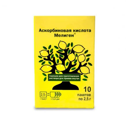 АСКОРБИНОВАЯ КИСЛОТА МЕЛИГЕН пор. внутр. 2,5 гр №10