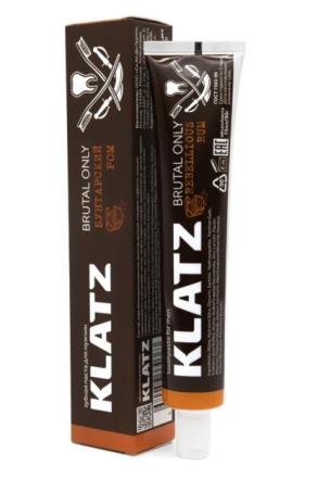 KLATZ (КЛАЦ) BRUTAL ONLY ЗУБНАЯ ПАСТА 75 мл бунтарский ром