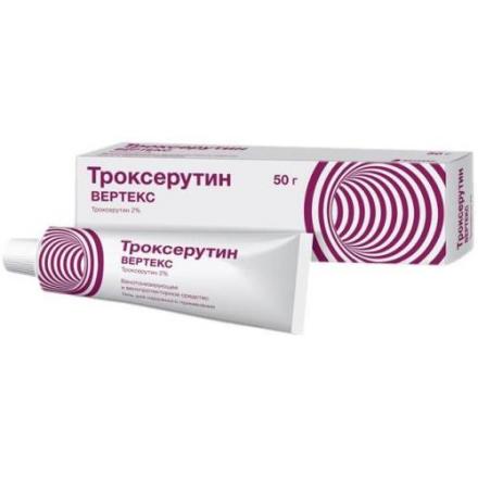 ТРОКСЕРУТИН ВЕТПРОМ гель 2% туба 50 гр