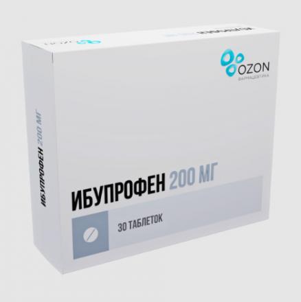 ИБУПРОФЕН ОЗОН табл. п/о плен. 200 мг №30