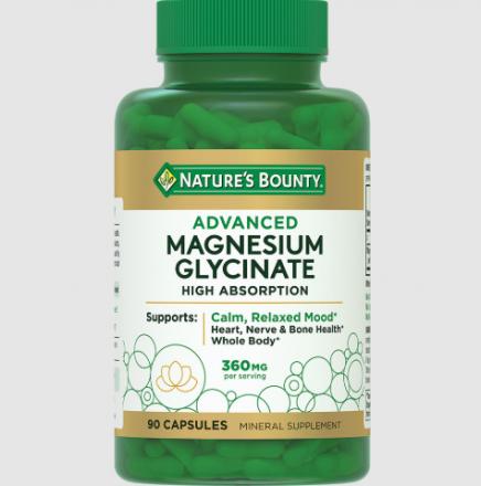 НЭЙЧЕС БАУНТИ (NATURE`S BOUNTY) ГЛИЦИНАТ МАГНИЯ капс. №90