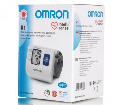 ОМРОН (OMRON) ПРИБОР (ТОНОМЕТР) ИЗМ. АРТ. ДАВЛЕНИЯ АВТОМАТ НА ЗАПЯСТЬЕ R1 (HEM-6114-RU)