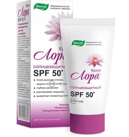 ЛОРА ЭВАЛАР КРЕМ ДЛЯ ЛИЦА СОЛНЦЕЗАЩИТНЫЙ 30 гр антивозрастн.
