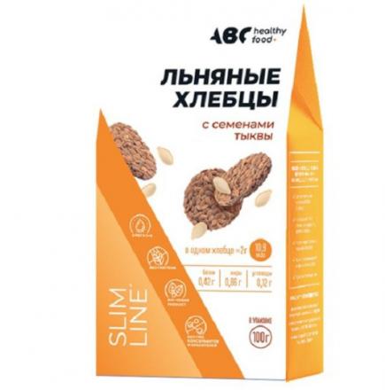 АВС ХЭЛСИ ФУД ХЛЕБЦЫ ЛЬНЯНЫЕ с семенами тыквы 100 гр