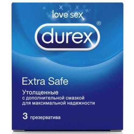 ПРЕЗЕРВАТИВЫ ДЮРЕКС EXTRA SAFE спермицидная смазка №3