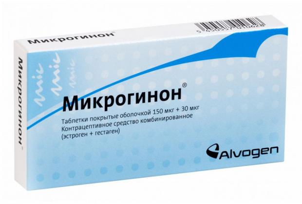 МИКРОГИНОН табл. п/о 30+150 мкг №21
