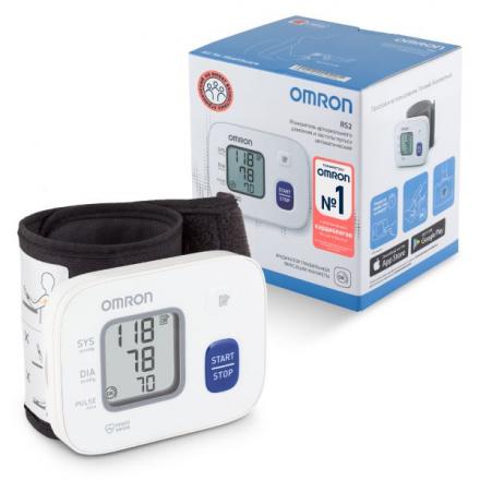 ОМРОН (OMRON) ПРИБОР (ТОНОМЕТР) ИЗМ. АРТ. ДАВЛЕНИЯ АВТОМАТ НА ЗАПЯСТЬЕ RS2 (HEM-6121-RU)