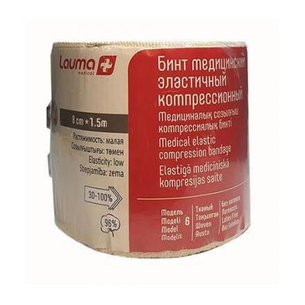 БИНТ ЭЛАСТИЧНЫЙ МР ЛАУМА 8см х 1,5м