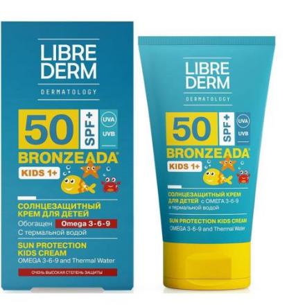 ЛИБРИДЕРМ БРОНЗИАДА КРЕМ СОЛНЦЕЗАЩИТНЫЙ ДЕТСКИЙ 150 мл SPF50+ омега-кислоты и терм.вода
