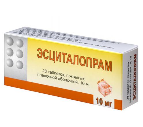 ЭСЦИТАЛОПРАМ табл. п/о плен. 10 мг №28