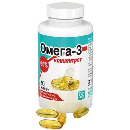 ОМЕГА-3 60% РЕАЛКАПС капс. 500 мг №90