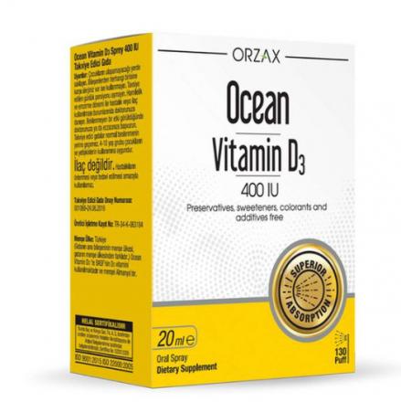 ОРЗАКС ОУШЕН ВИТАМИН D3 р-р внутр. 400 МЕ 20 мл