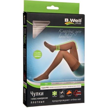 ЧУЛКИ КОМПРЕССИОННЫЕ БИ ВЕЛЛ (B.WELL) JW-215 черн. (ажурный верх) 1 класс компр. р.5