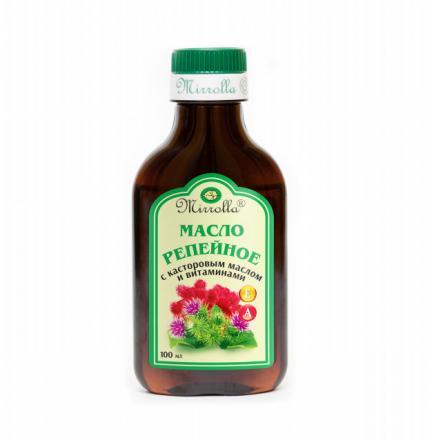 МАСЛО РЕПЕЙНОЕ КАСТОРОВОЕ МАСЛО И ВИТАМИНЫ МИРРОЛЛА 100 мл