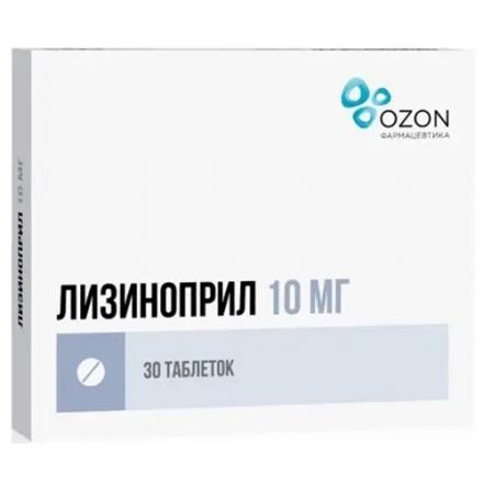 ЛИЗИНОПРИЛ ОЗОН табл. 10 мг №30