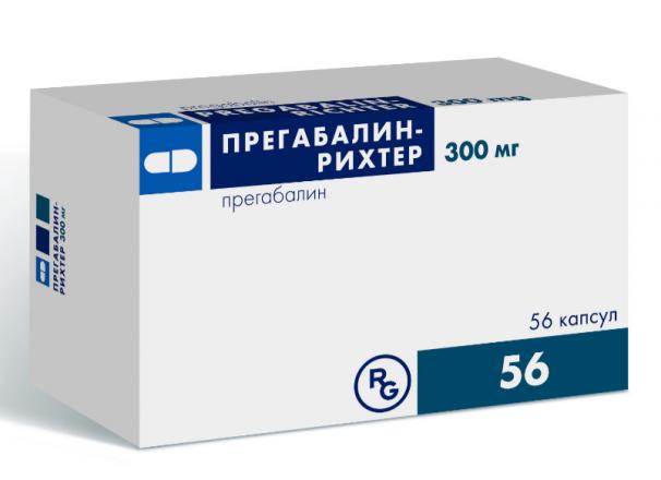 ПРЕГАБАЛИН РИХТЕР капс. 300 мг №56