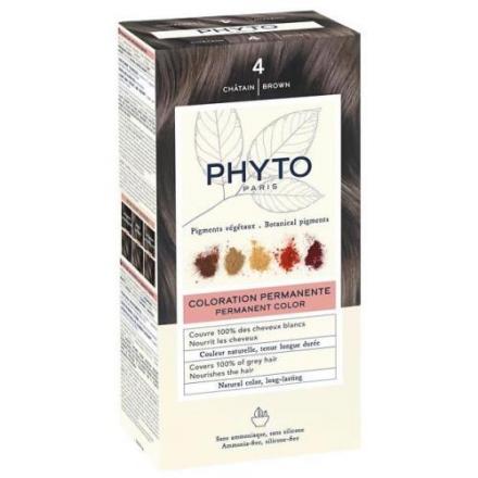 ФИТО (PHYTO) КРЕМ-КРАСКА ДЛЯ ВОЛОС 50 мл тон 4 шатен