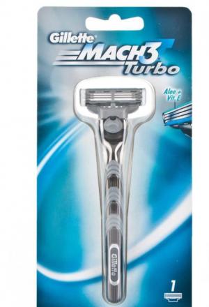 ЖИЛЛЕТТ (GILLETTE) MACH3 TURBO СТАНОК 1 кассета