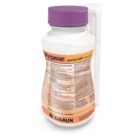 НУТРИКОМП ДРИНК ПЛЮС ФАЙБЕР СМЕСЬ ДЛЯ ЭНТЕР. ПИТАНИЯ абрикос-персик 200 мл