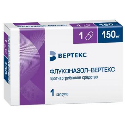 ФЛУКОНАЗОЛ ВЕРТЕ капс. 150 мг №1