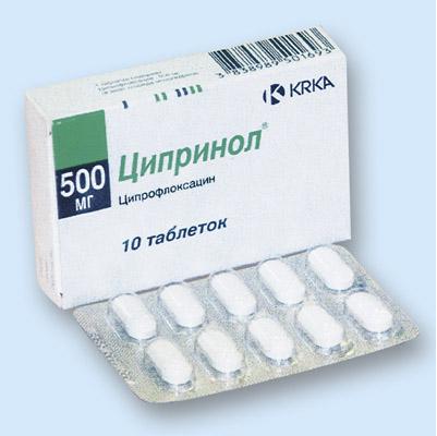 ЦИПРИНОЛ табл. п/о плен. 500 мг №10