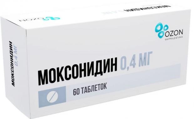 МОКСОНИДИН ОЗОН табл. п/о плен. 0,4 мг №60