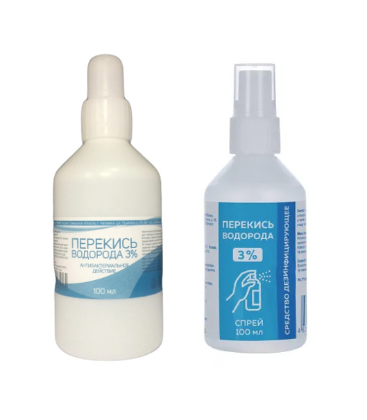 ПЕРЕКИСЬ ВОДОРОДА спрей антисепт. для рук фл. 3% 100 мл