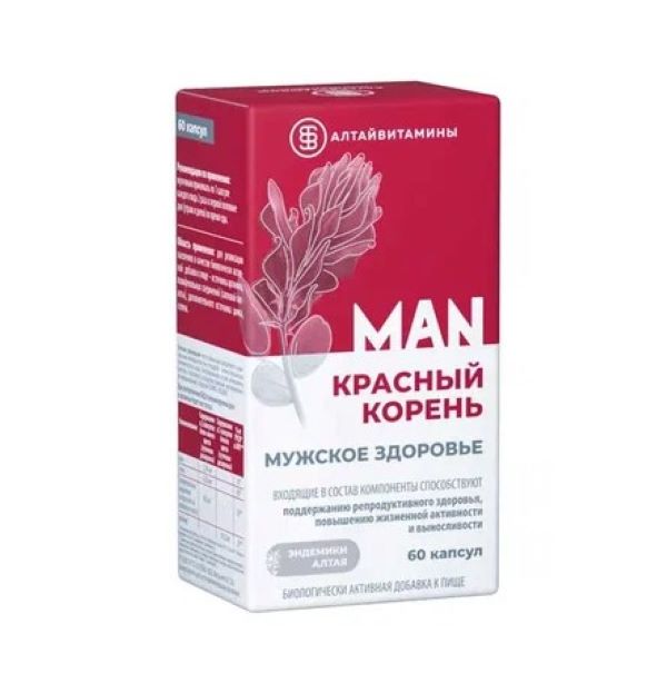 КРАСНЫЙ КОРЕНЬ MAN МУЖСКОЕ ЗДОРОВЬЕ капс. №60