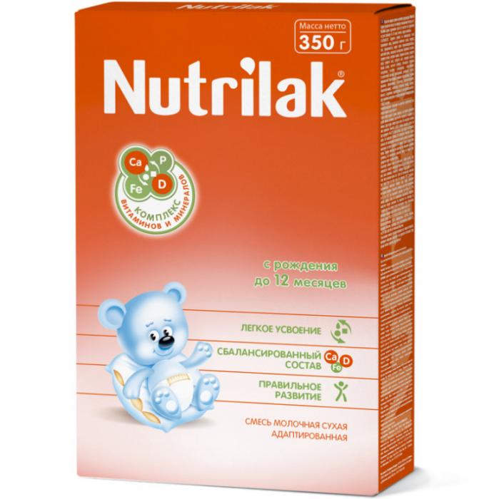 НУТРИЛАК СМЕСЬ СУХАЯ МОЛОЧНАЯ с рождения 350 гр